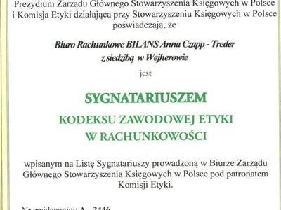 Certyfikat stowarzyszenia księgowych w Polsce